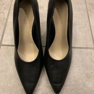 Black Nine West chunky heels size 7 worn once